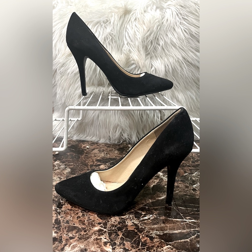 Delicious Womens Date-H Pointed Toe High Heel Pumps